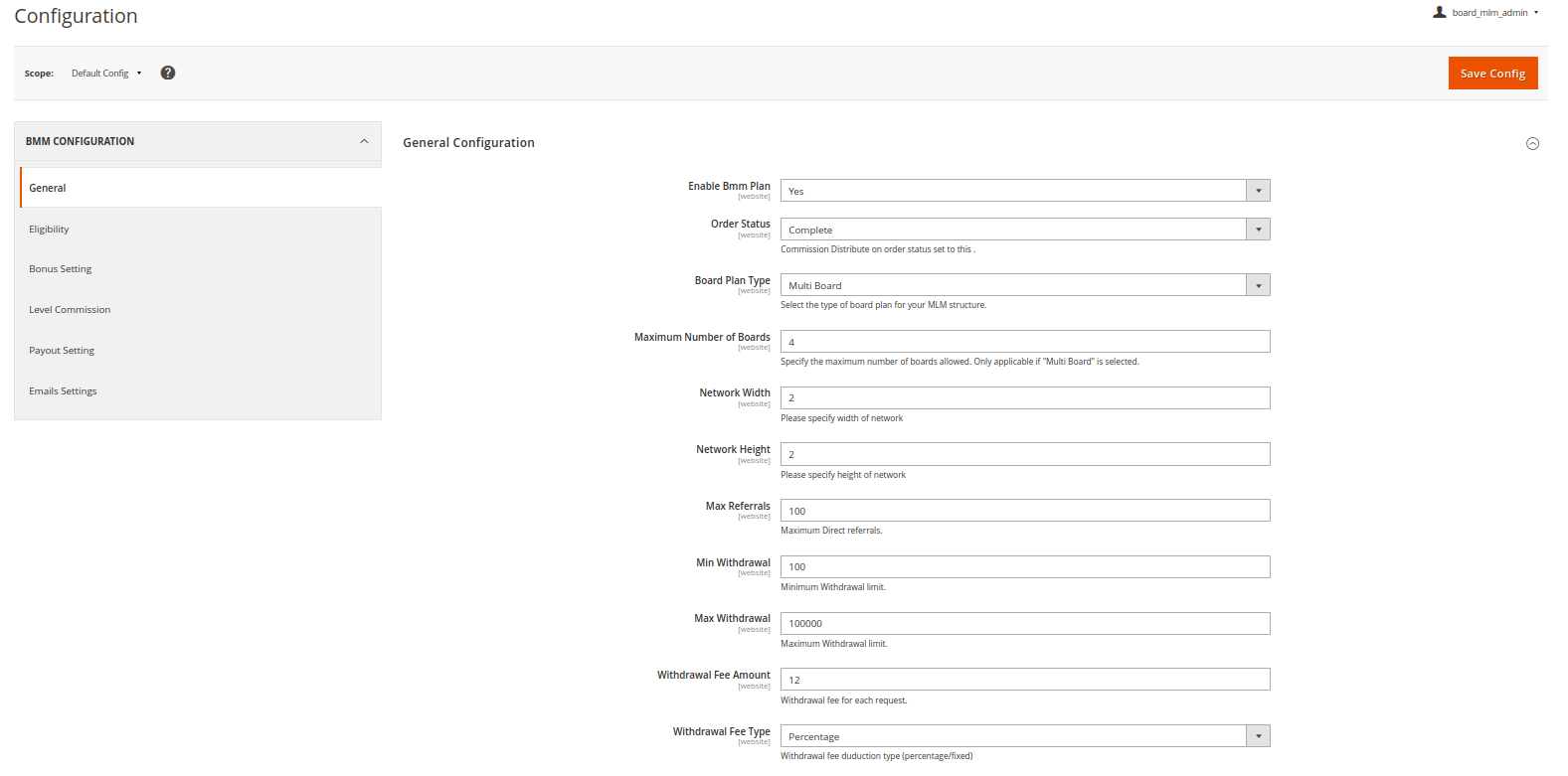 Board_mlm mlm General page