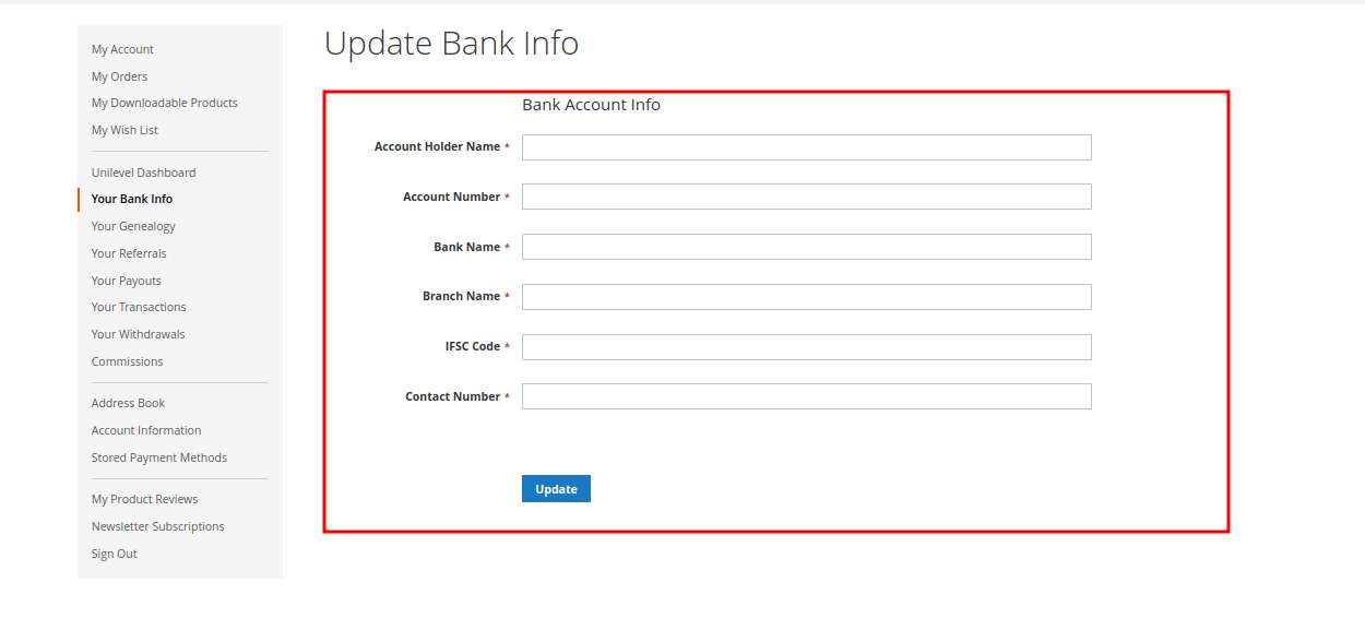 unilevel mlm  bankdata_user