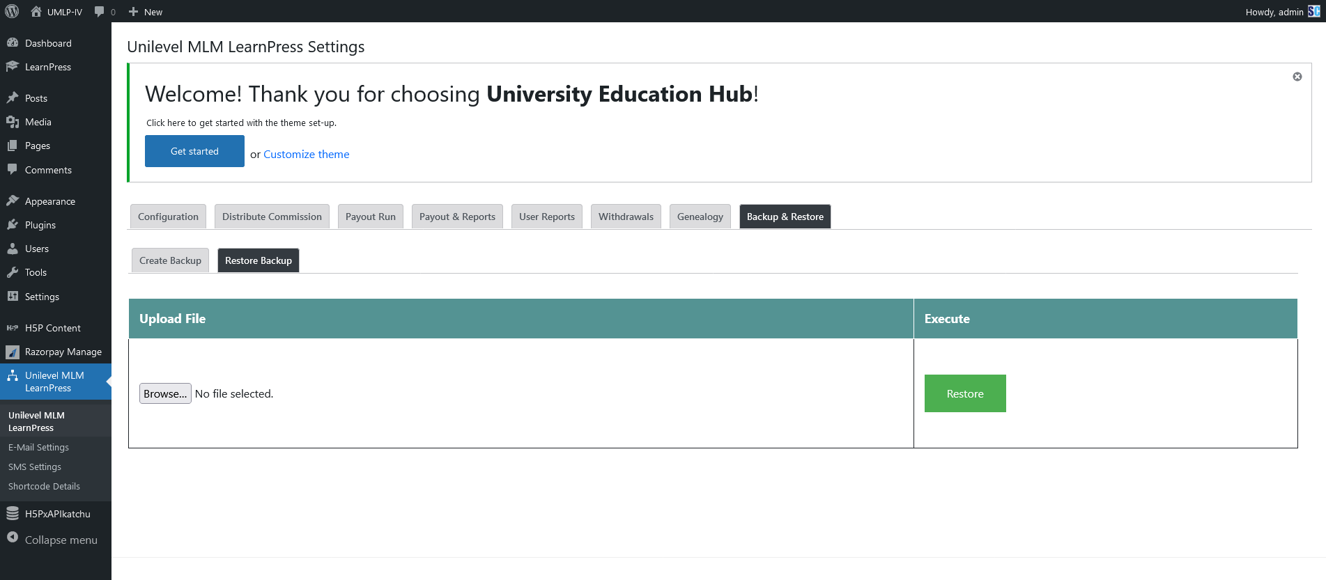 Unilevel MLM Run Payout for LearnPress