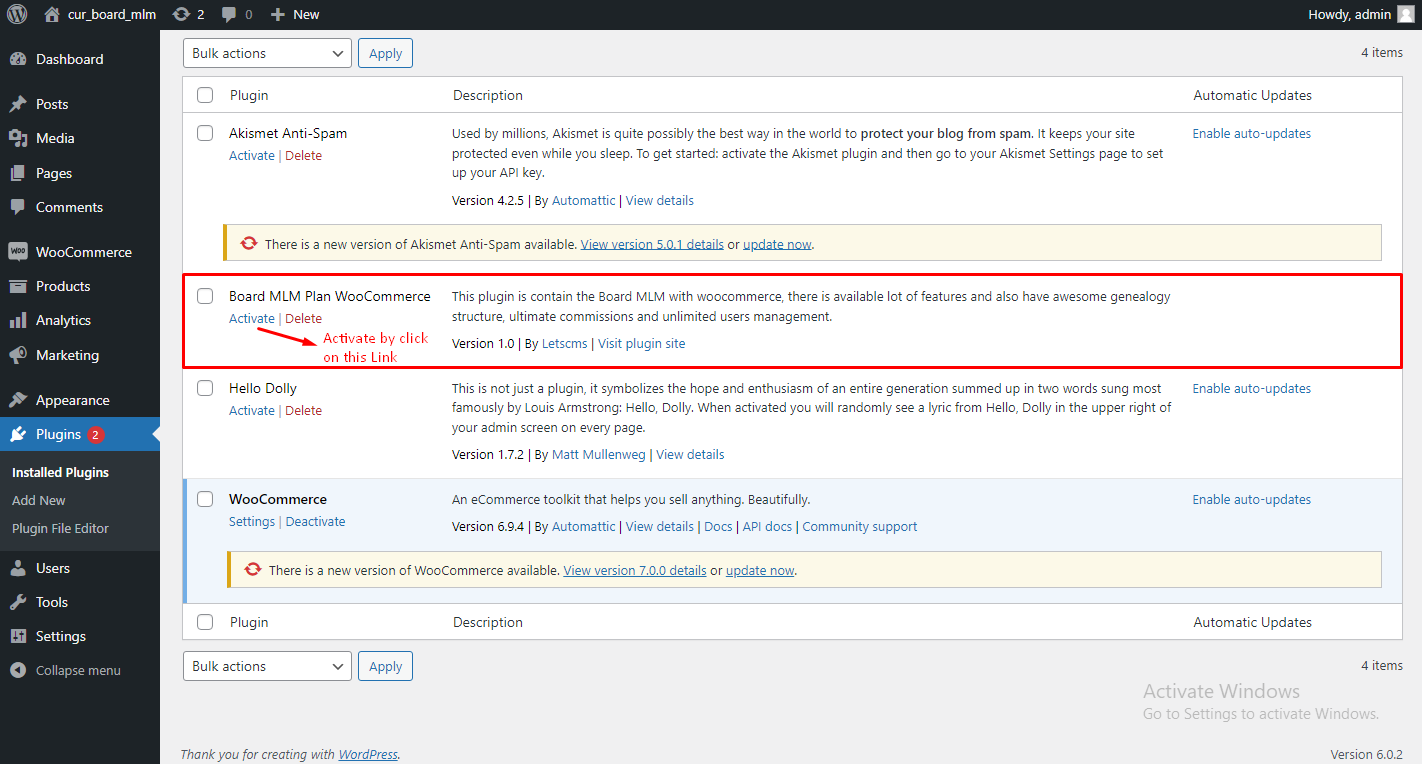 |'Wordpress'| |'letscms'| |'Board Unilevel mlm WooCommerce plan'| |'create first user'| |'root user'| |'mlmtrees.com'| |'mlm plan'| |'umw'| |'wordpress mlm plan'|
