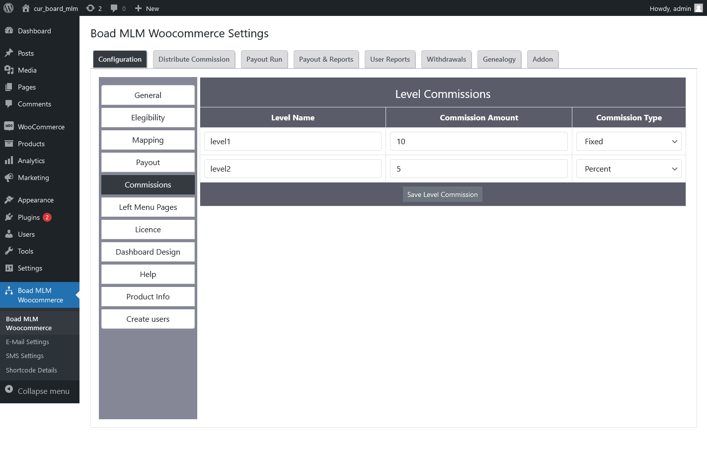 |'Wordpress'| |'letscms'| |'Board mlm WooCommerce plan'| |'mlm settings'| |'settings'| |'mlmtrees.com'| |'Commission Amount'| |'commissions'| |'mlm plan'| |'wordpress board mlm plan'|