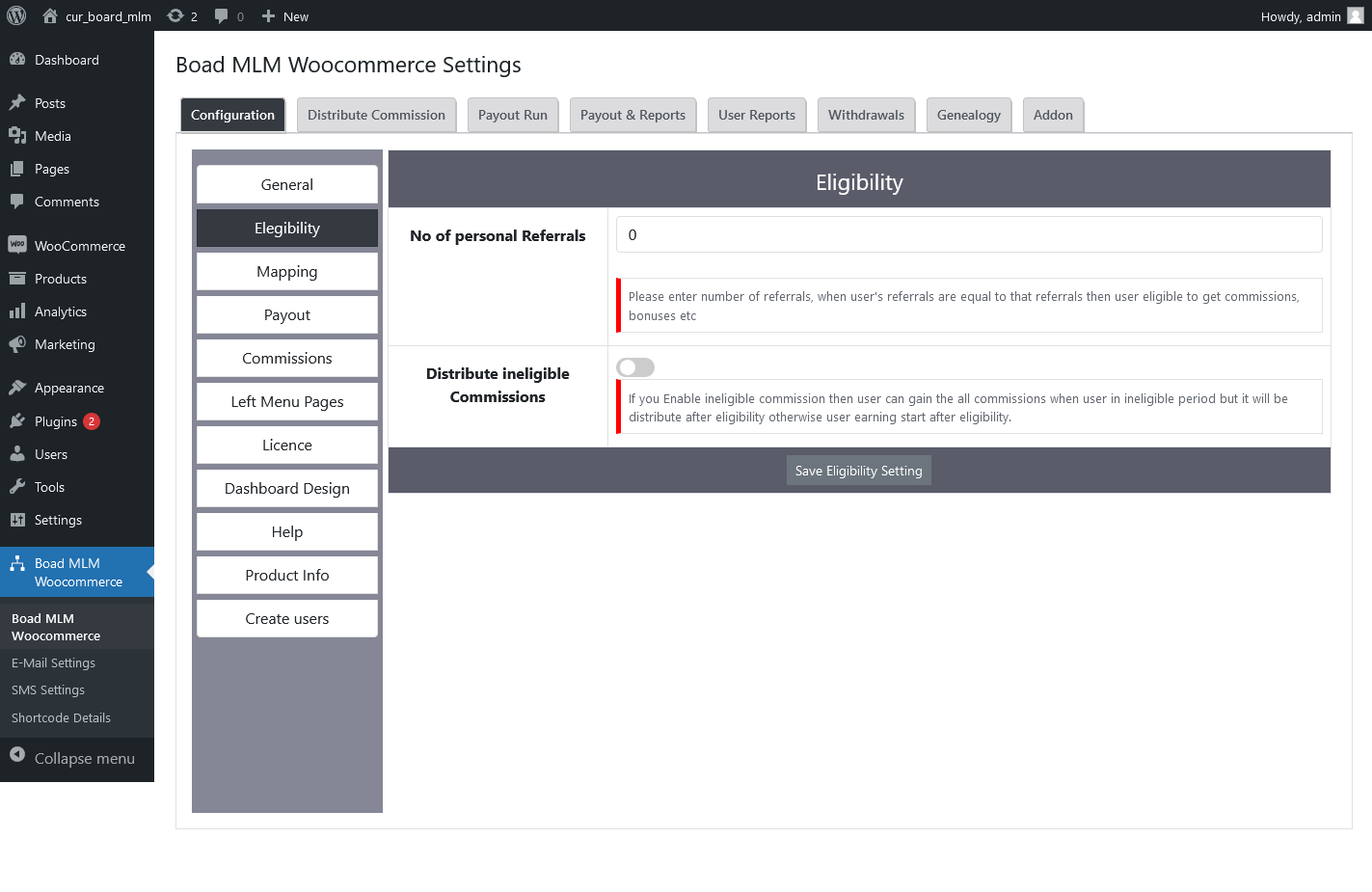 |'Wordpress'| |'letscms'| |'Unilevel mlm WooCommerce plan'| |'eligliblity settings'| |'mlm settings'| |'settings'| |'mlmtrees.com'| |'mlm plan'| |'umw plan'| |'umw'| |'wordpress mlm plan'|