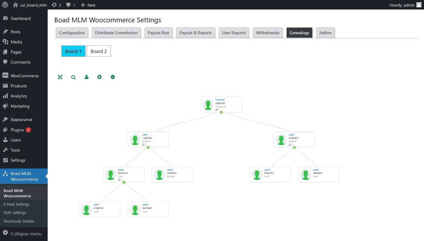 |'Wordpress'| |'letscms'| |'board mlm WooCommerce plan'| |'Genealogy'| |'mlm settings'| |'settings'| |'mlmtrees.com'| |'mlm plan'| |'wordpress mlm plan'|